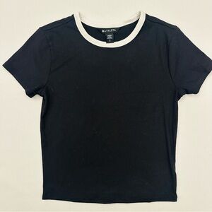 Athleta Monochrome Ribbed Top